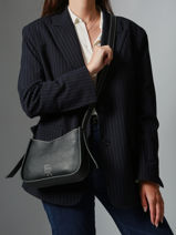 Sac Bandoulire M Foudre Cuir Etrier Noir foudre EFOD089M-vue-porte