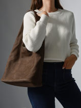 Hobo L Cavalier Nubuck Leather Etrier Brown cavalier nubuck ECAN154L-vue-porte