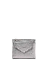 Coin Purse Leather Etincelle Irise Etrier Silver etincelle irisee EETI810